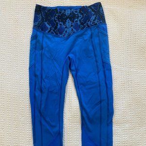Lululemon All The Right Places Crop Pipe Dream Blue Leggings Size 6